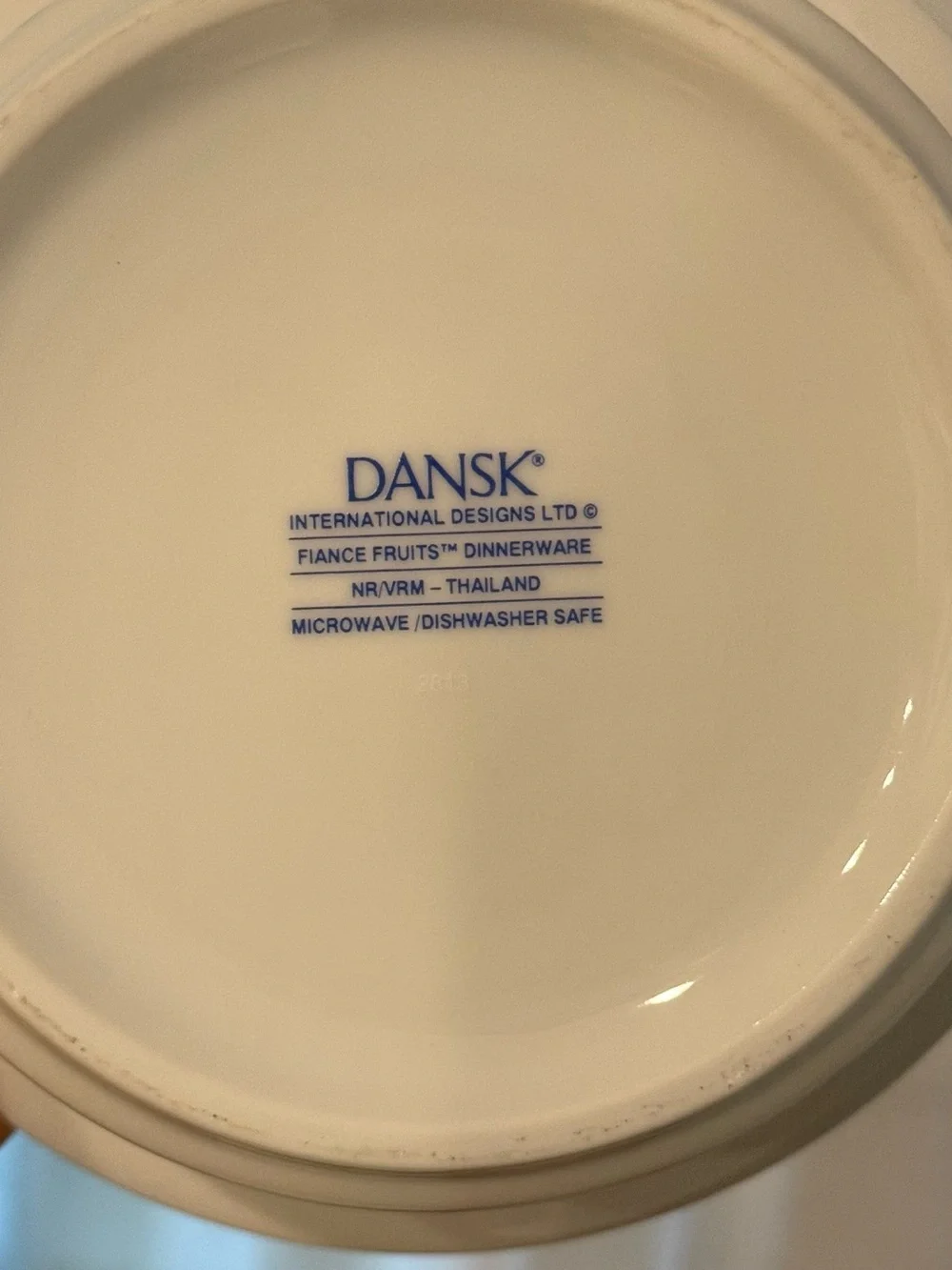 Dansk Fiance Fruits Dinnerware Set of 7 Bowls & Plates Thailand Vintage